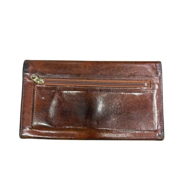 Vintage Coach Women’s Brown Leather Wallet - Luxury Logo Zipper Design - Picture 9 of 11